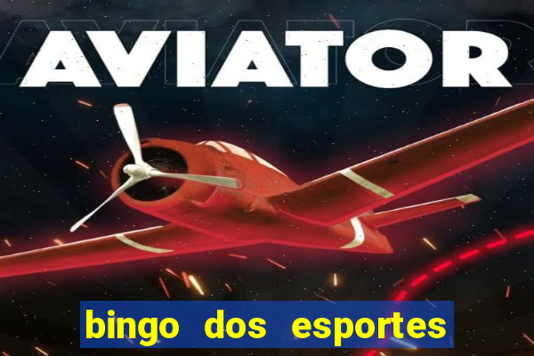 bingo dos esportes para imprimir